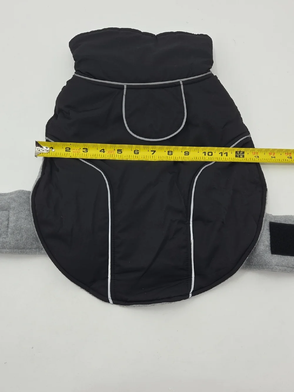 Premium Black Dog Coat with Faux Fur Collar